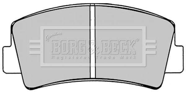 BORG & BECK Комплект тормозных колодок, дисковый тормоз BBP1221